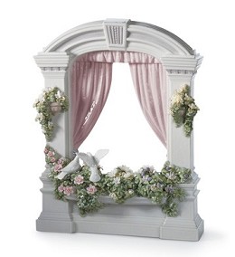 Window In Springtime by Lladro Image is watermarked for copyright protection and is not present on the actual art work.