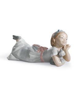 How Sweet by Lladro Image is watermarked for copyright protection and is not present on the actual art work.