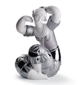 Young Indian I (re-Deco) by Lladro Image is watermarked for copyright protection and is not present on the actual art work.