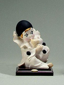 Pierrot Sucking Toe by Giuseppe Armani Image is watermarked for copyright protection and is not present on the actual art work.