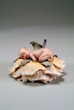Rose Baby by Giuseppe Armani Image is watermarked for copyright protection and is not present on the actual art work.