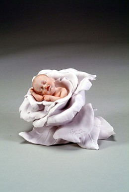 Little Rose by Giuseppe Armani Image is watermarked for copyright protection and is not present on the actual art work.