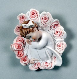 Mum's Rose - Plaque by Giuseppe Armani Image is watermarked for copyright protection and is not present on the actual art work.