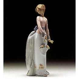 Basket Of Love 1994 Society by Lladro Image is watermarked for copyright protection and is not present on the actual art work.