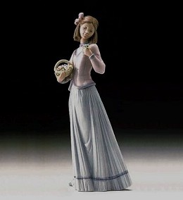 Innocence In Bloom 1996 Society by Lladro Image is watermarked for copyright protection and is not present on the actual art work.
