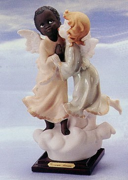 Black And White Angels by Giuseppe Armani Image is watermarked for copyright protection and is not present on the actual art work.