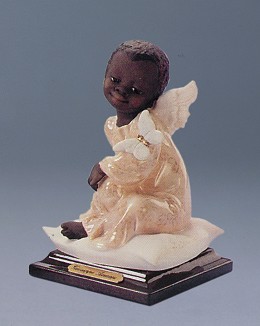 Angel With Butterfly by Giuseppe Armani Image is watermarked for copyright protection and is not present on the actual art work.
