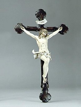 Crucifix by Giuseppe Armani Image is watermarked for copyright protection and is not present on the actual art work.