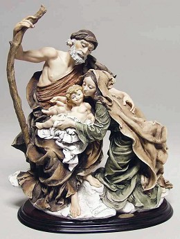 Holy Family by Giuseppe Armani Image is watermarked for copyright protection and is not present on the actual art work.