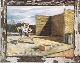Practice Wall by Ernie Barnes Image is watermarked for copyright protection and is not present on the actual art work.