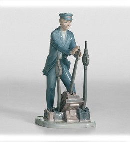 Switch Operator by Lladro Image is watermarked for copyright protection and is not present on the actual art work.