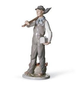 Engineer by Lladro Image is watermarked for copyright protection and is not present on the actual art work.