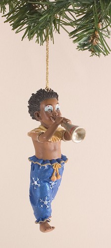 Rudy Toot Ornament by Ebony Visions Image is watermarked for copyright protection and is not present on the actual art work.