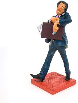 The Businessman by Guillermo Forchino Image is watermarked for copyright protection and is not present on the actual art work.