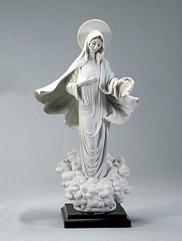Madonna Di Medjugorje by Giuseppe Armani Image is watermarked for copyright protection and is not present on the actual art work.