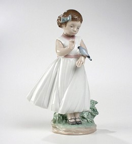 Are You Tired by Lladro Image is watermarked for copyright protection and is not present on the actual art work.
