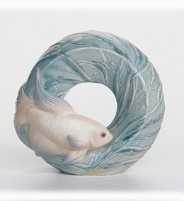 Fish_natural_frames by Lladro Image is watermarked for copyright protection and is not present on the actual art work.