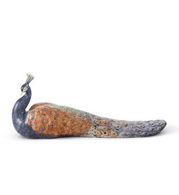 Peacock by Lladro Image is watermarked for copyright protection and is not present on the actual art work.