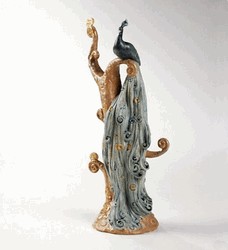 Bird Of Paradise by Lladro Image is watermarked for copyright protection and is not present on the actual art work.
