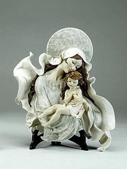Madonna With Child - Plaque by Giuseppe Armani Image is watermarked for copyright protection and is not present on the actual art work.