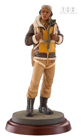 The Tuskegee Airman by Ebony Visions Image is watermarked for copyright protection and is not present on the actual art work.