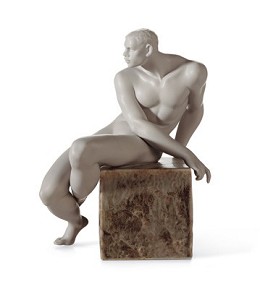 Essence Of Man II by Lladro Image is watermarked for copyright protection and is not present on the actual art work.
