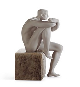 Essence Of Man III by Lladro Image is watermarked for copyright protection and is not present on the actual art work.