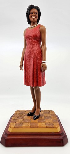 First Lady Michelle Obama Limited Edition by Ebony Visions Image is watermarked for copyright protection and is not present on the actual art work.