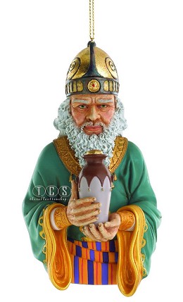 The Wise Man With Myrrh 2011 Ornament by Ebony Visions Image is watermarked for copyright protection and is not present on the actual art work.