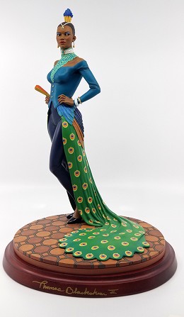 Lady Peacock Gallery Proof by Ebony Visions Image is watermarked for copyright protection and is not present on the actual art work.