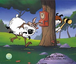 Ewe Thief! by Chuck Jones Image is watermarked for copyright protection and is not present on the actual art work.