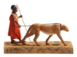 Cheetah Walker Artist Proof by Ebony Visions Image is watermarked for copyright protection and is not present on the actual art work.