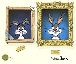 Hare-Thodontia by Chuck Jones Image is watermarked for copyright protection and is not present on the actual art work.
