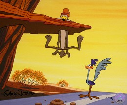 Zoom And Bored II by Chuck Jones Image is watermarked for copyright protection and is not present on the actual art work.