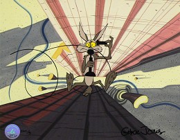 Hare Breath Hurry by Chuck Jones Image is watermarked for copyright protection and is not present on the actual art work.