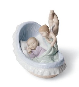Sweet Slumber by Lladro Image is watermarked for copyright protection and is not present on the actual art work.