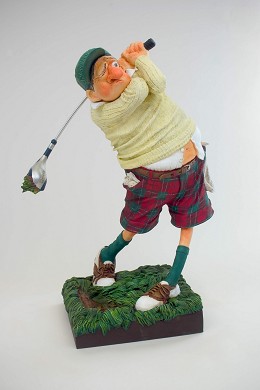 Fore (the Golfer) by Guillermo Forchino Image is watermarked for copyright protection and is not present on the actual art work.