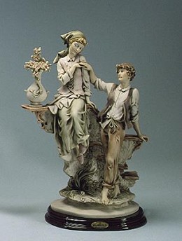 Lovers by Giuseppe Armani Image is watermarked for copyright protection and is not present on the actual art work.