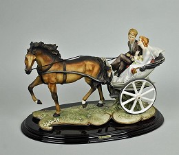Wedding Coach by Giuseppe Armani Image is watermarked for copyright protection and is not present on the actual art work.