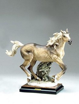 Galloping Horse by Giuseppe Armani Image is watermarked for copyright protection and is not present on the actual art work.