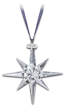 1995 Swarovski Star Ornament by Swarovski Crystal Image is watermarked for copyright protection and is not present on the actual art work.
