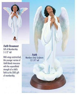 Faith - Blackshear Circle 2005 Membership Figurine And Kit by Ebony Visions Image is watermarked for copyright protection and is not present on the actual art work.