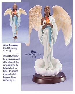 Hope - Deluxe  Blackshear Circle 2006 Membership Figurine And Kit by Ebony Visions Image is watermarked for copyright protection and is not present on the actual art work.