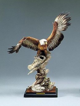 Eagle On Branch by Giuseppe Armani Image is watermarked for copyright protection and is not present on the actual art work.