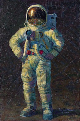 Feelin Fine by Alan Bean Image is watermarked for copyright protection and is not present on the actual art work.
