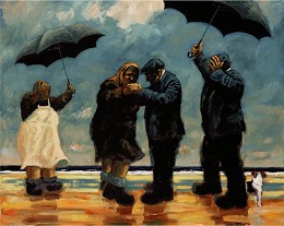 A Jig For Jack (canvas) Giclee by Alexander Millar Image is watermarked for copyright protection and is not present on the actual art work.