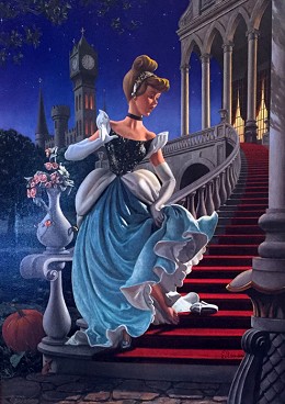 Cinderella Canvas by Giuseppe Armani Image is watermarked for copyright protection and is not present on the actual art work.