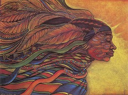 African Goddess Large by Charles Bibbs Image is watermarked for copyright protection and is not present on the actual art work.