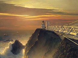 GUARDIAN AT THE GATE by William Phillips Image is watermarked for copyright protection and is not present on the actual art work.