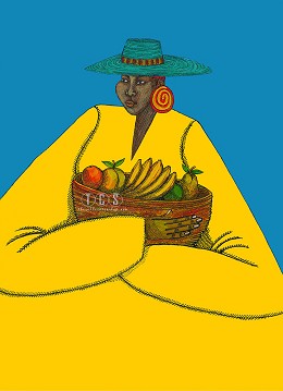 Bajan Woman by Charles Bibbs Image is watermarked for copyright protection and is not present on the actual art work.
